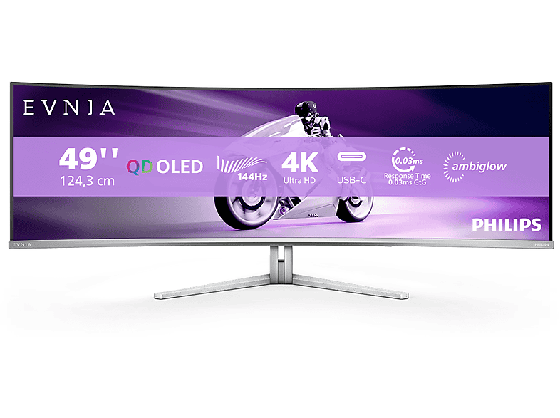 PHILIPS Evnia 48,9 Zoll  DQHD  Gaming Monitor  0,03 ms Reaktionszeit 144 Hz 