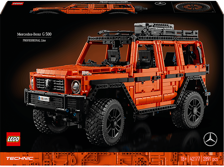 LEGO Technic 42177 Mercedes-Benz G 500 PROFESSIONAL Line Bausatz, Mehrfarbig