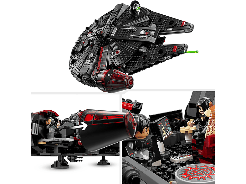Thumbnail - LEGO Star Wars™ 75389 Dunkler Millennium Falke Bausatz, Mehrfarbig