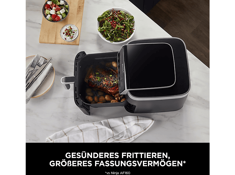 NINJA AF180EU Air Fryer Max Heißluftfritteuse 2000 Watt Schwarz