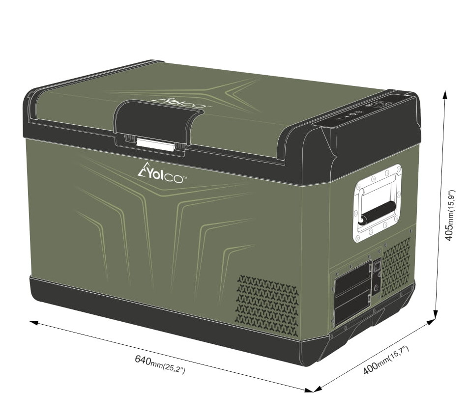 Lodówka turystyczna YOLCO GCX37 Green