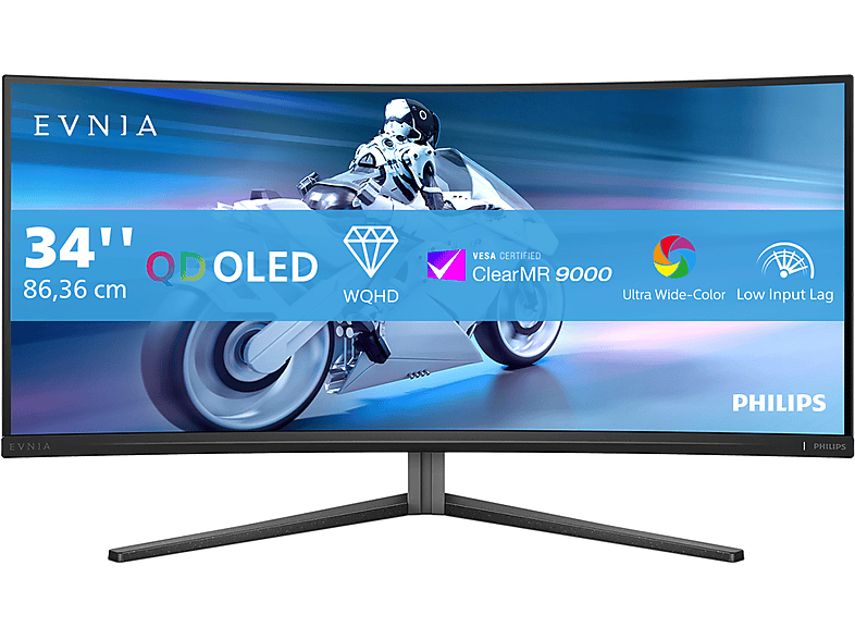 PHILIPS 34M2C6500 34 Zoll  WQHD  Gaming Monitor  0,03 ms Reaktionszeit 175 Hz 