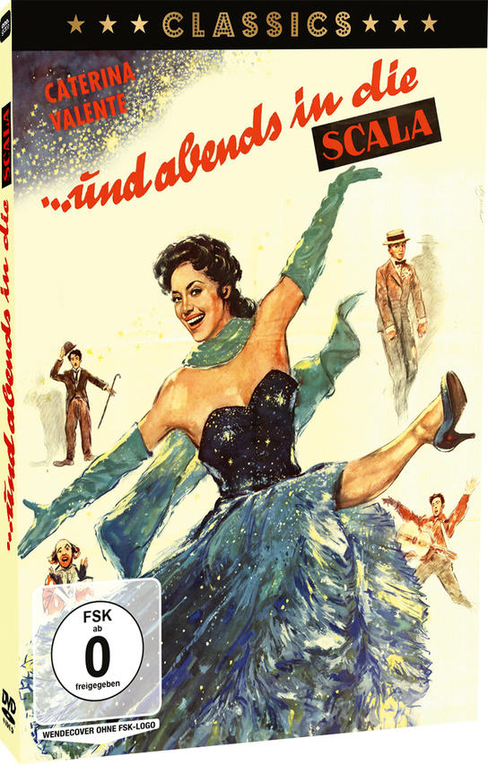 Filmcover mit einer Frau im Kleid. Der Titel ist auf Deutsch.