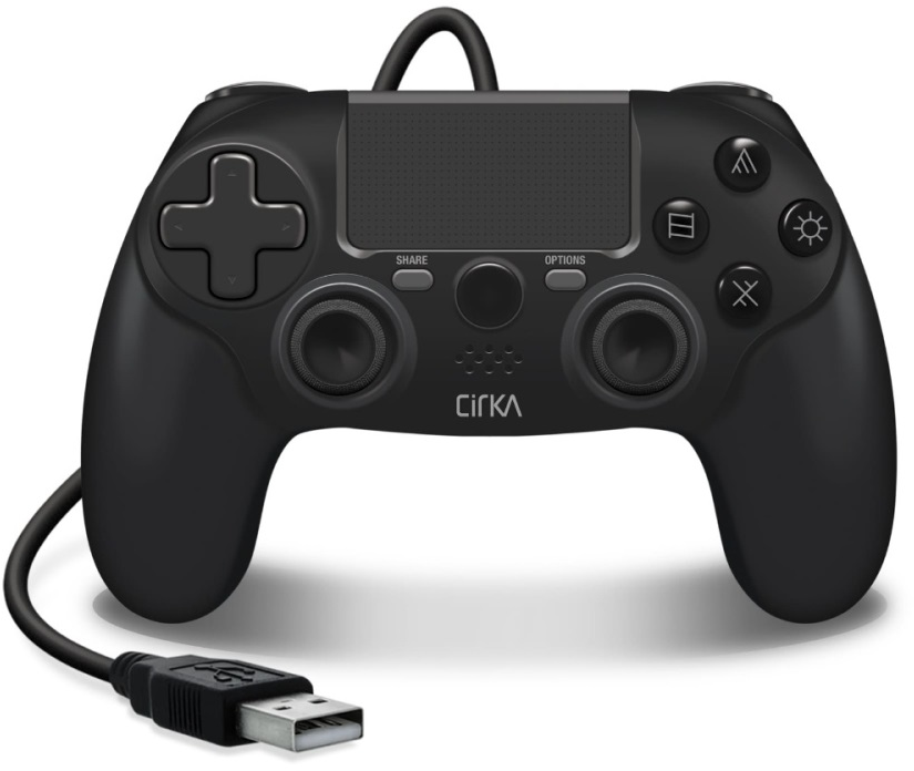 CIRKA NUFORCE PS4/PC/Mac vezetékes kontroller, fekete