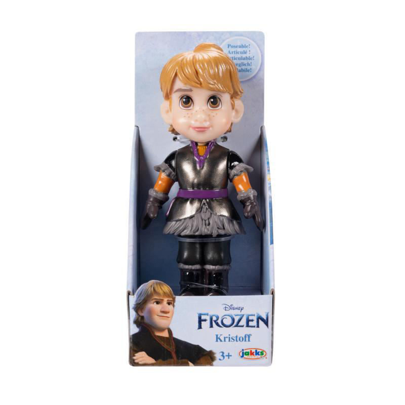 Gefrorene Kristoff-Puppe in einer Box mit Disney-Logo.
