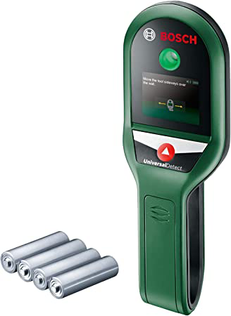 Zöld-fekete Bosch UniversalDetect szerszám akkumulátorokkal.