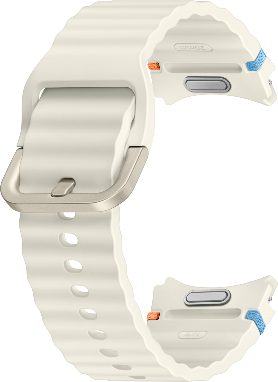 SAMSUNG Sport Band (20mm, S/M), Fascia da braccio, Samsung, Crema