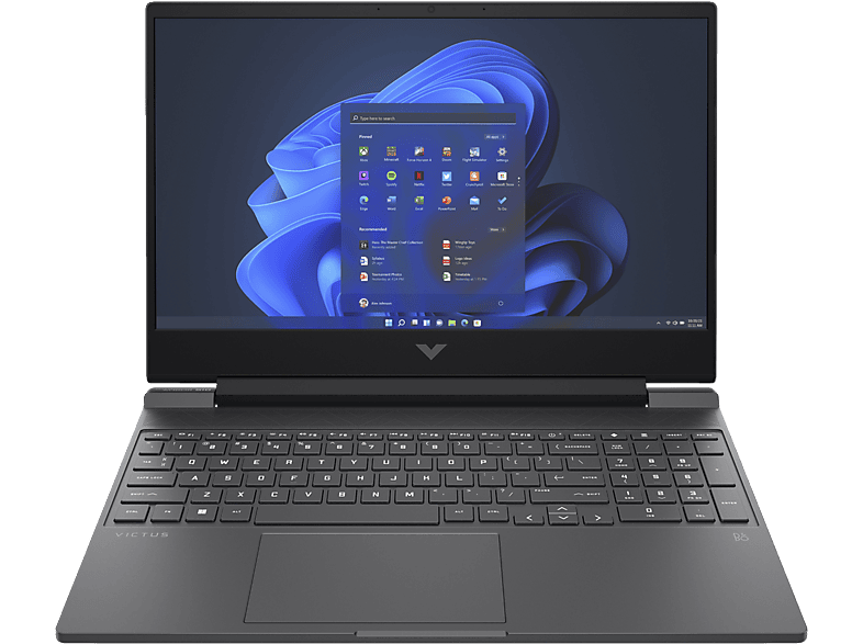 Portátil gaming - HP Victus 15-fa1021ns, 15.6" Full HD, Intel® Core™ i5-12450H, 16GB RAM, 512GB SSD, Gráficos RTX™ 4050, Windows 11 H, Plata mica