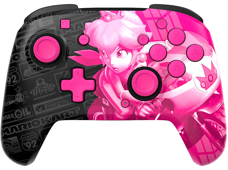 PDP Draadloze Controller Rematch Glow Grand Prix Peach Voor Nintendo Switch - Oled