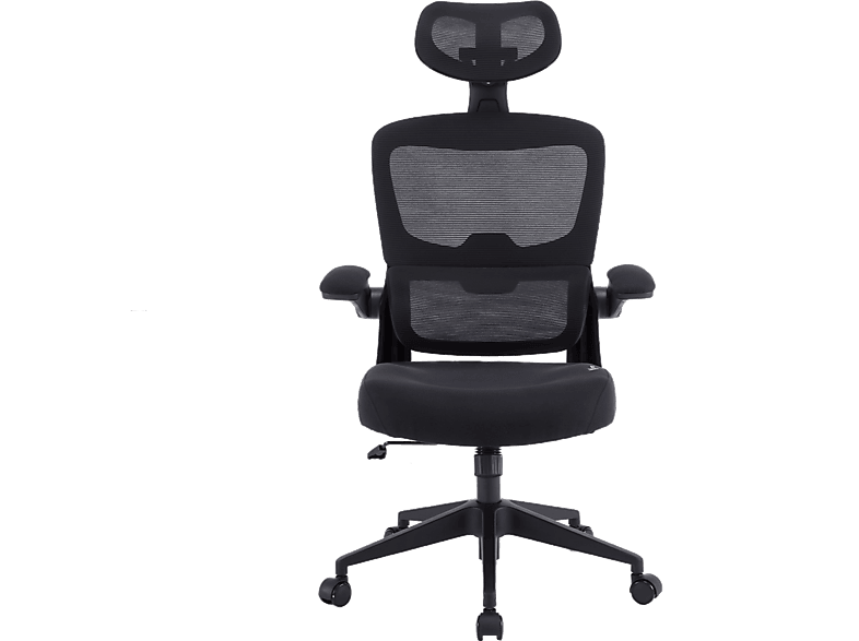 Woxter Ergo GM26-107, 2D (Reposabrazos Abatibles, se mueve arriba y abajo), Carga máxima 120 kg, Negro