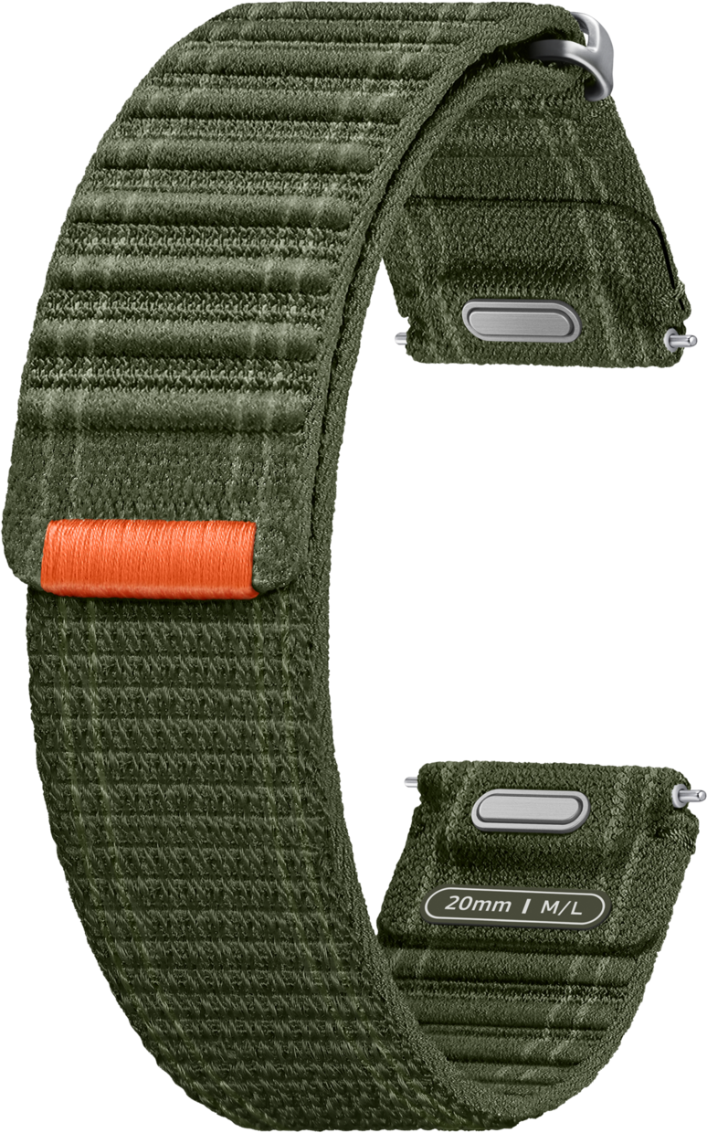 SAMSUNG Fabric Band (20 mm, M/L), Fascia da braccio, Samsung, Verde