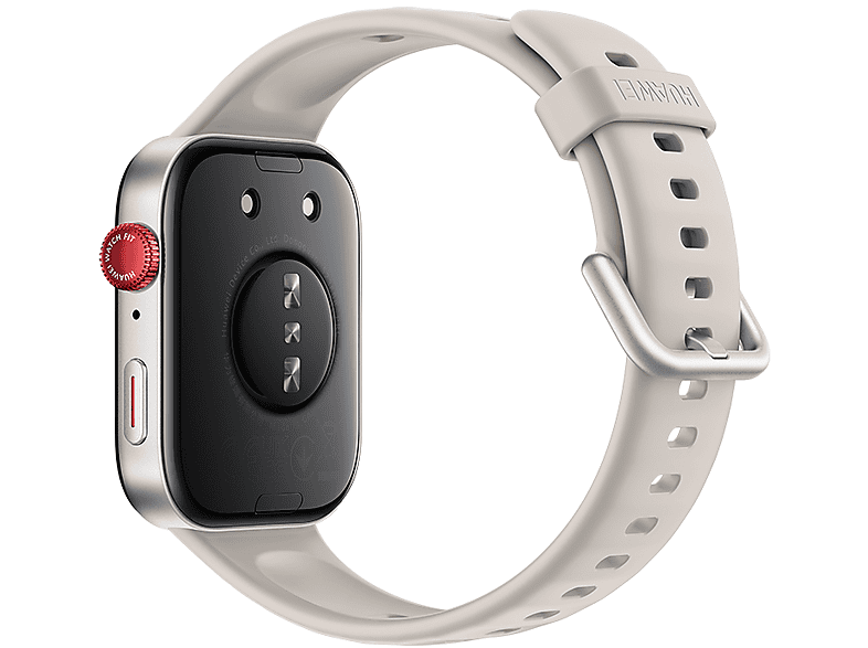 HUAWEI FIT 3 Smartwatches Aluminiumlegierung Fluorelastomer-Armband, 130-210 mm, Weiß/Silber