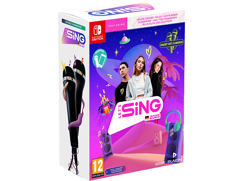Let's Sing 2025 mit deutschen & internationalen Hits (+2 Mikros) - Nintendo Switch [Deutsch]
