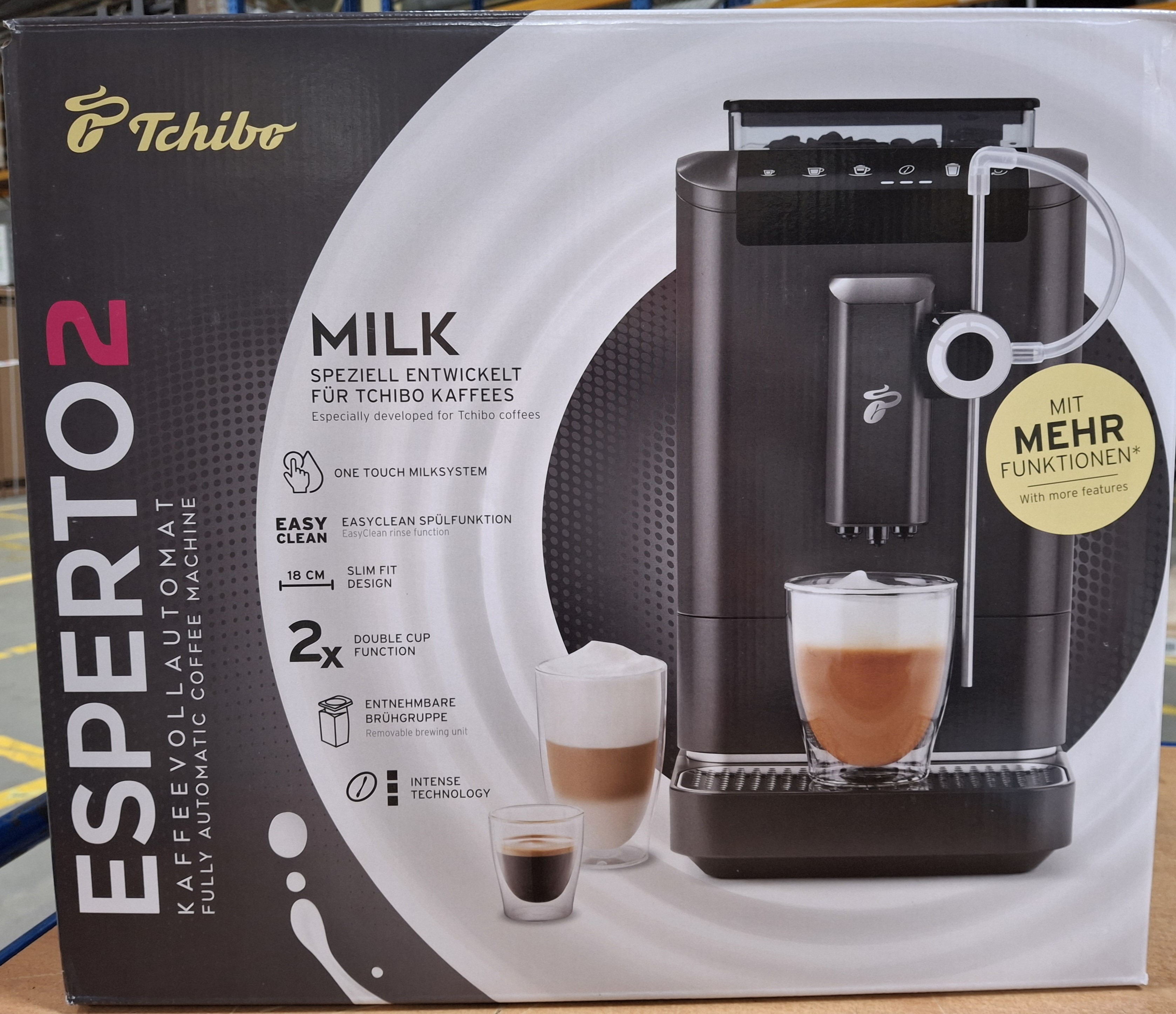 OUTLET - Ekspres ciśnieniowy automatyczny TCHIBO Esperto 2 Milk Granite Black