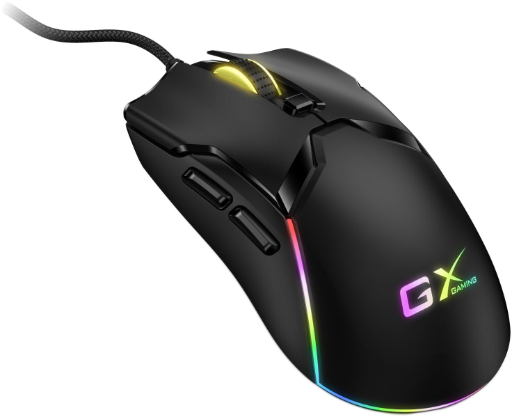 GENIUS Scorpion M700 vezetékes optikai gaming egér, max 7200dpi, LED, 6 gomb, fekete (31040009400)