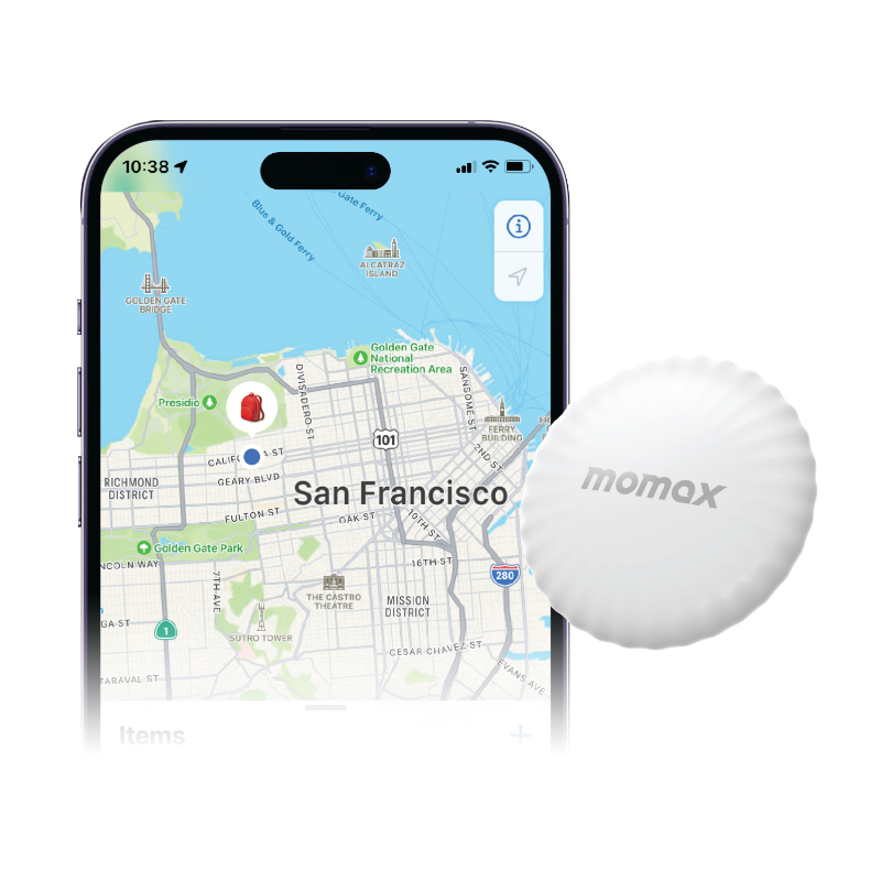 San Francisco haritası olan akıllı telefon, yanında beyaz bir izleyici.