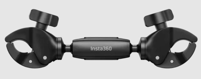 INSTA360 Motorrad Selfie Stick, Stützklemme, Schwarz