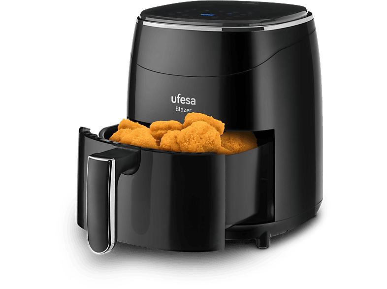 Freidora de aire - Ufesa AF3700 Blazer, 1200 W, 3.5 l, 9 programas, Negro