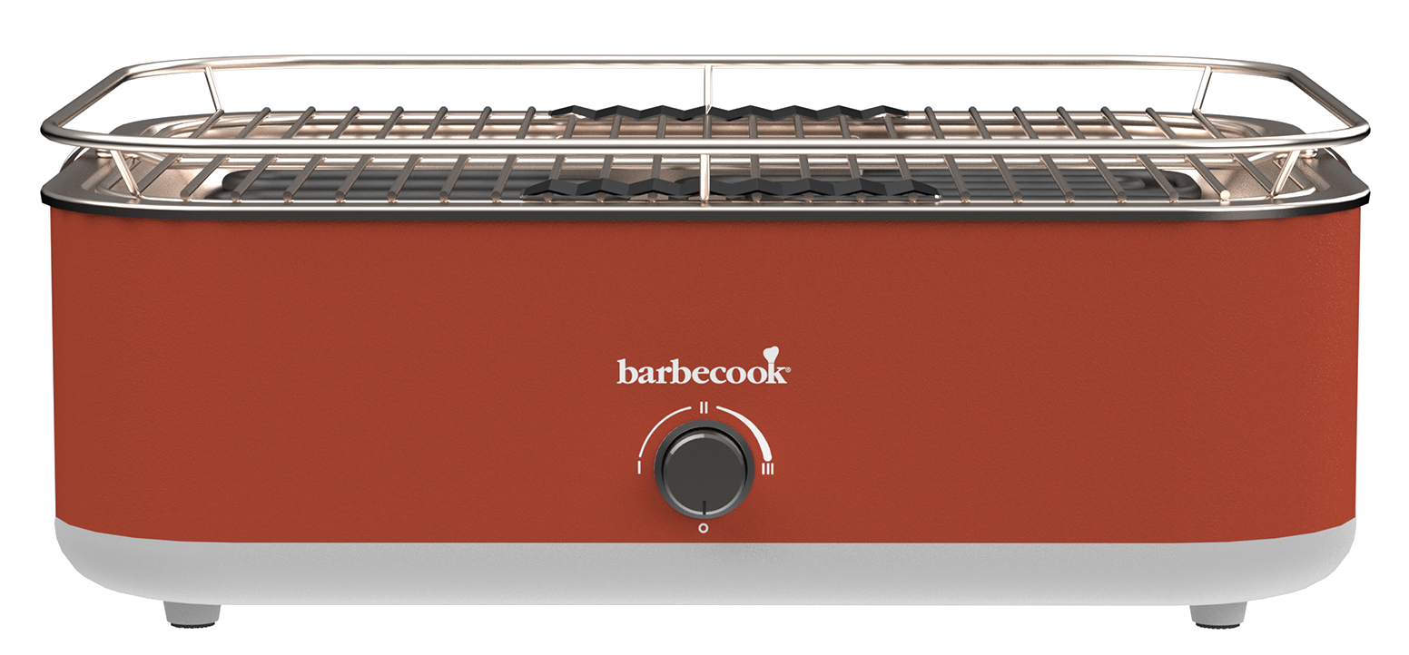 BARBECOOK Carlo elektromos asztali grill, piros, 42,5x33x16,5cm (BC-ELE-1001)