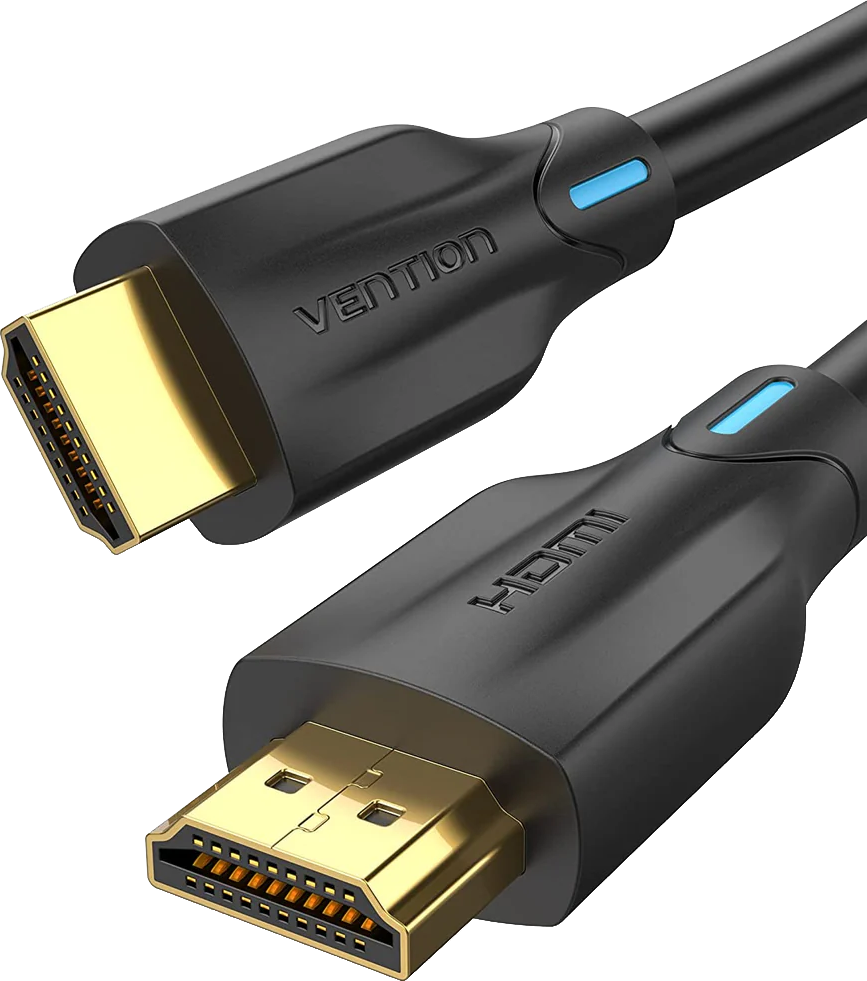 VENTION HDMI 2.1 összekötő kábel, max 8K, 1 méter, fekete (AANBF)
