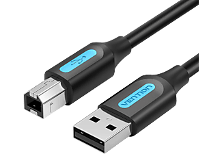 VENTION USB-A 2.0 nyomtatókábel, 1,5 méter, fekete (COQBG)