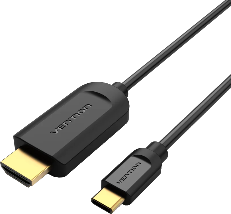 VENTION USB Type-C - HDMI 1.4 adapter kábel, 2 méter, fekete (CGUBH)