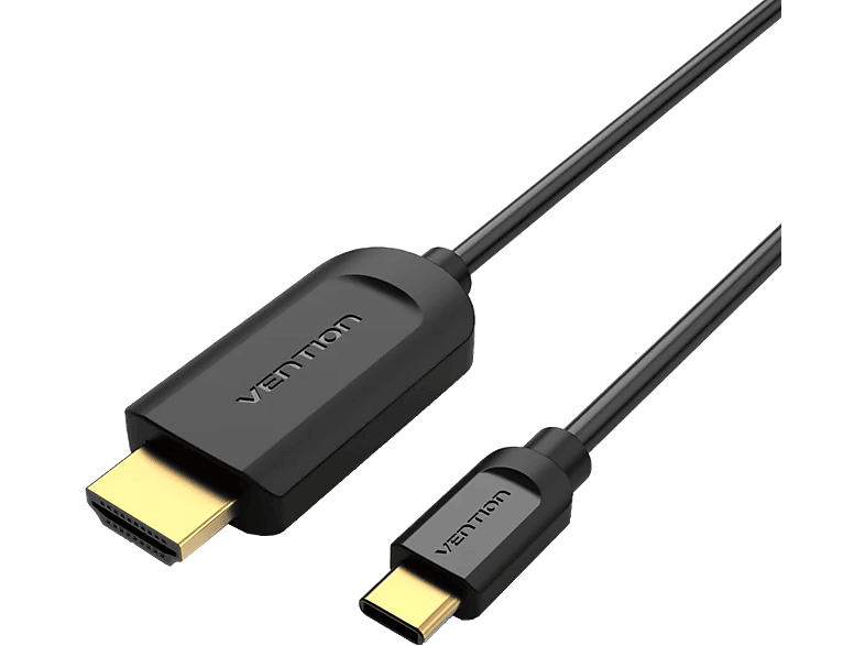 VENTION USB Type-C - HDMI 1.4 adapter kábel, 2 méter, fekete (CGUBH)