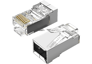 VENTION Cat.6A FTP szerelhető RJ-45 csatlakozó, átlátszó, 10 db-os csomag (IDGR0-10)