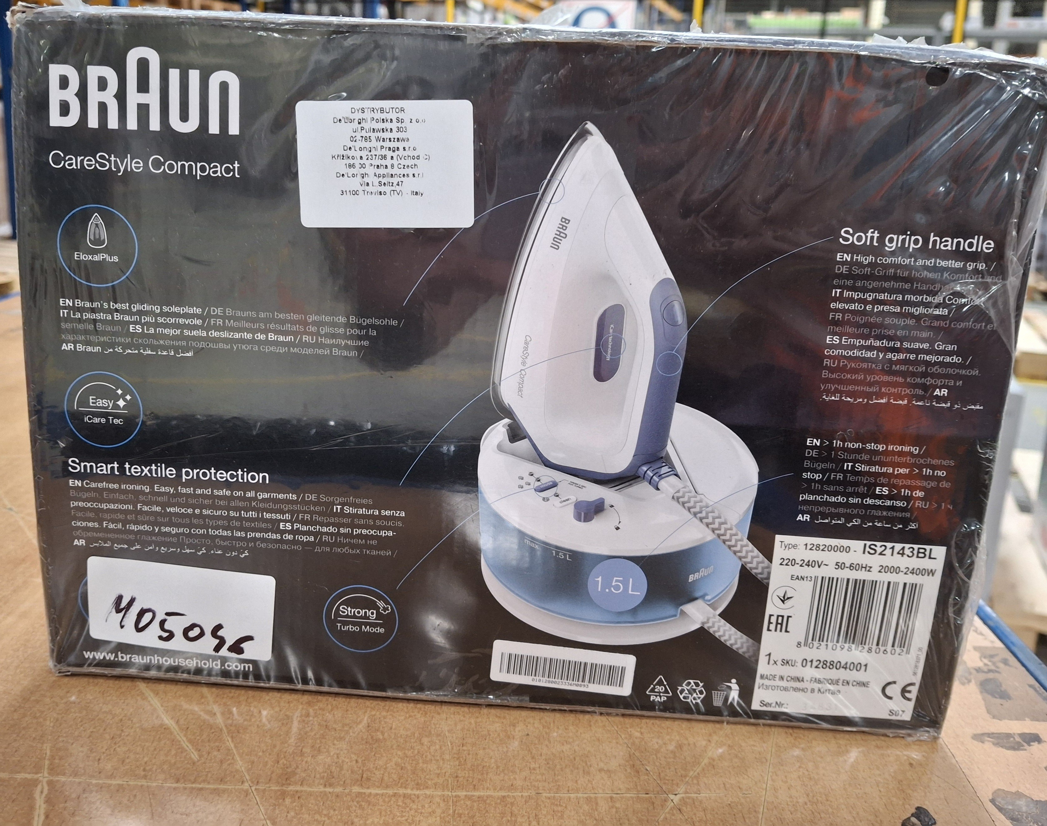 OUTLET - Generator pary BRAUN IS2143BL CareStyle Compact