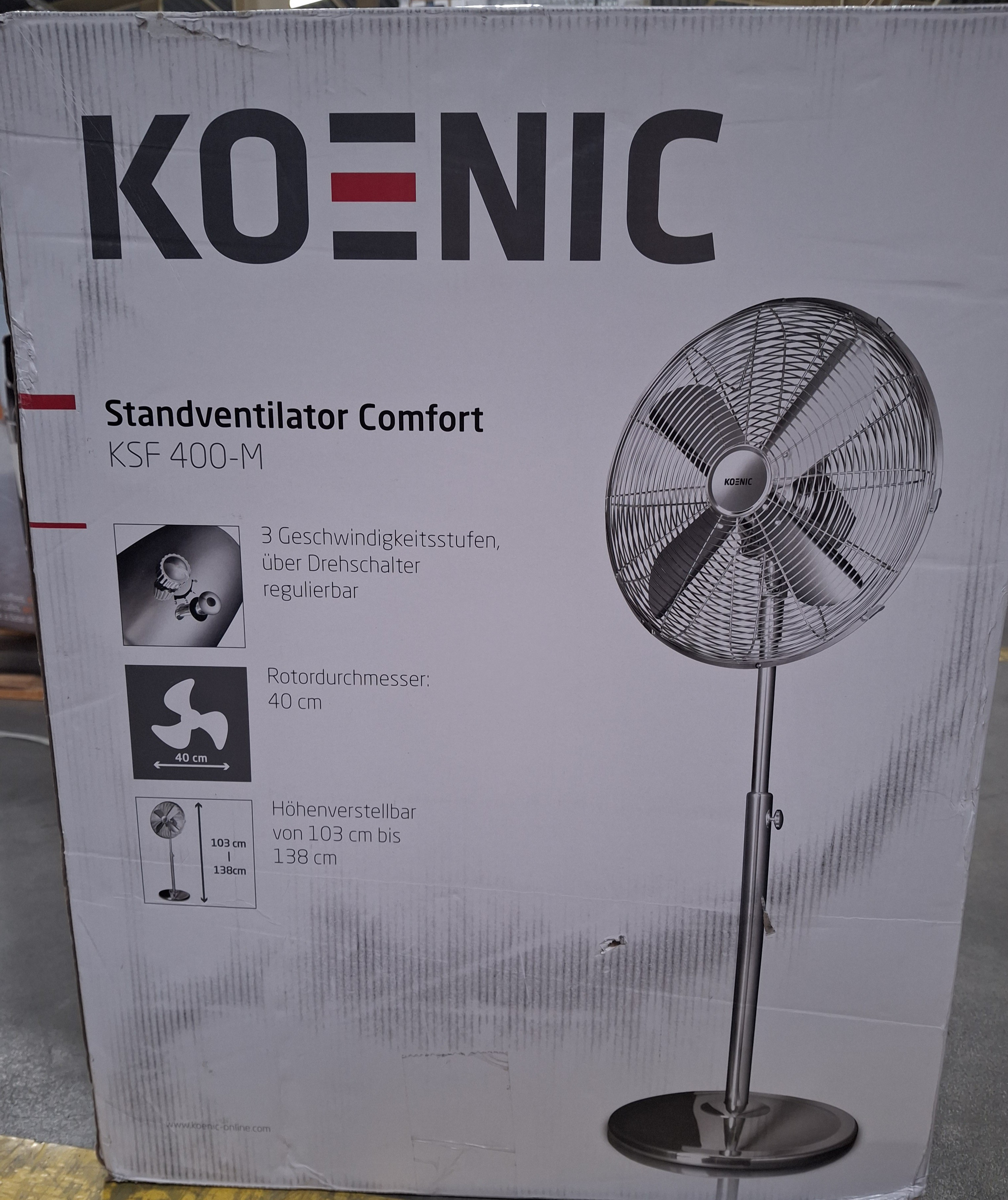 OUTLET - Wentylator stojący KOENIC KSF 400 M