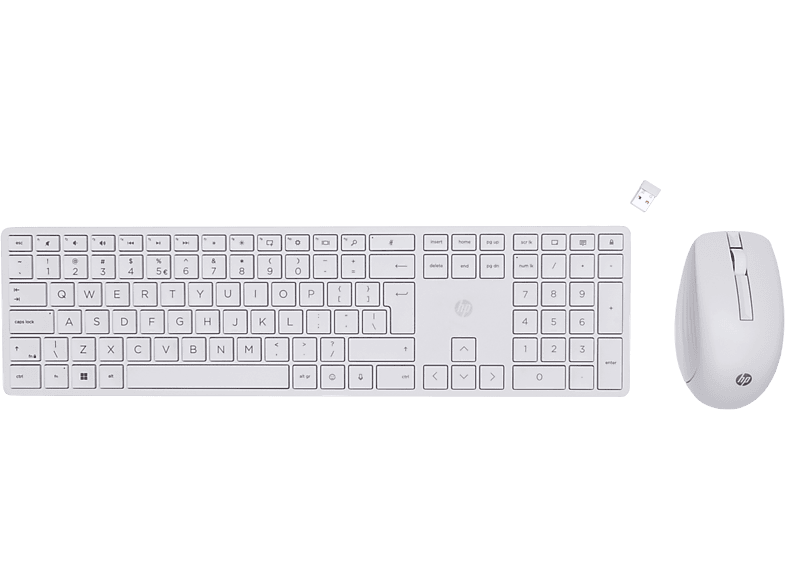 HP 650 Wireless Keyboard Mouse Wh afbeelding