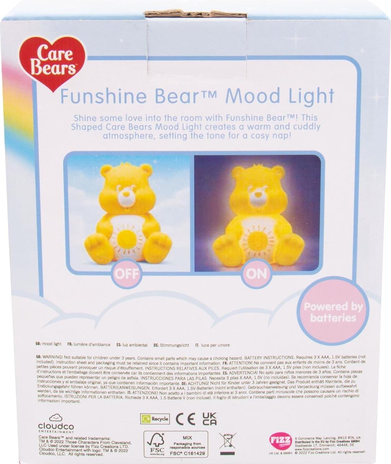 FIZZ CREATIONS Bisounours - Funshine Bear (Bisounours) Lumière d'ambiance