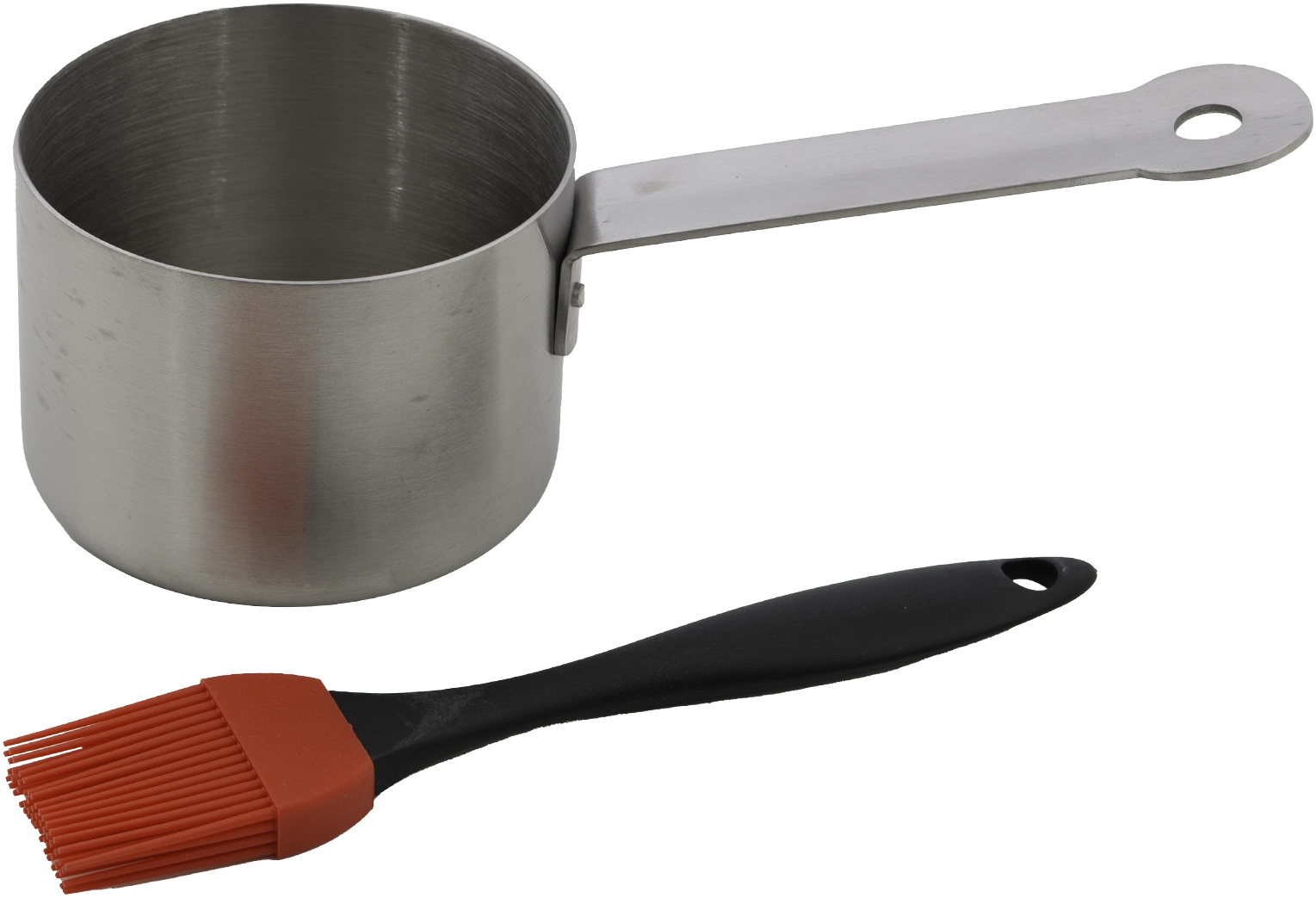 BARBECOOK Rozsdamentes acél edény szilikon ecsettel (BC-ACC-7211)