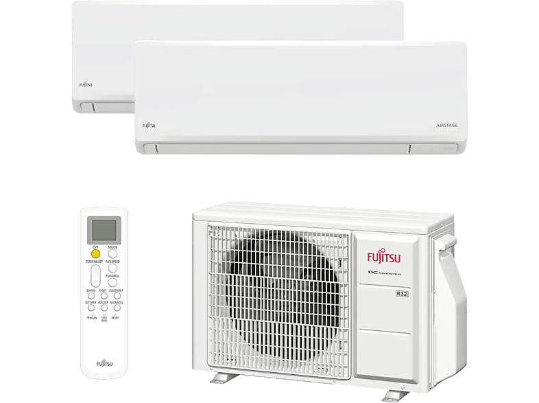 Aire acondicionado Split 2 x 1 | Fujitsu ASY25U2MI-KN