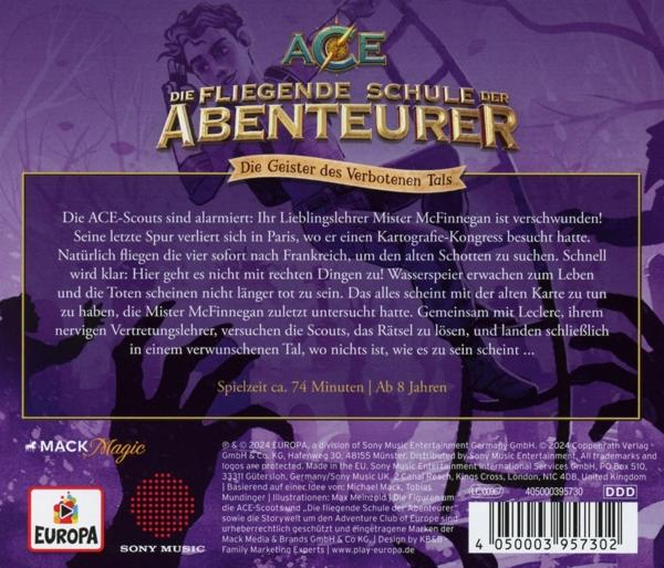 Rückseite einer DVD-Hülle. Das Cover zeigt ein Cartoonbild von Menschen auf einer Leiter und Text auf Deutsch.