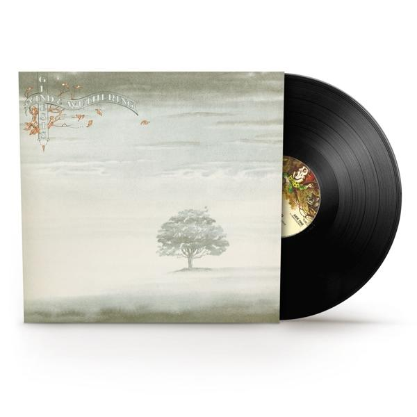 Ein Albumcover mit einem Baum in einer nebligen Landschaft. Das Album ist rechts.