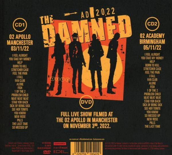Albumcover mit Band-Silhouette, Show-Infos und Titellisten.