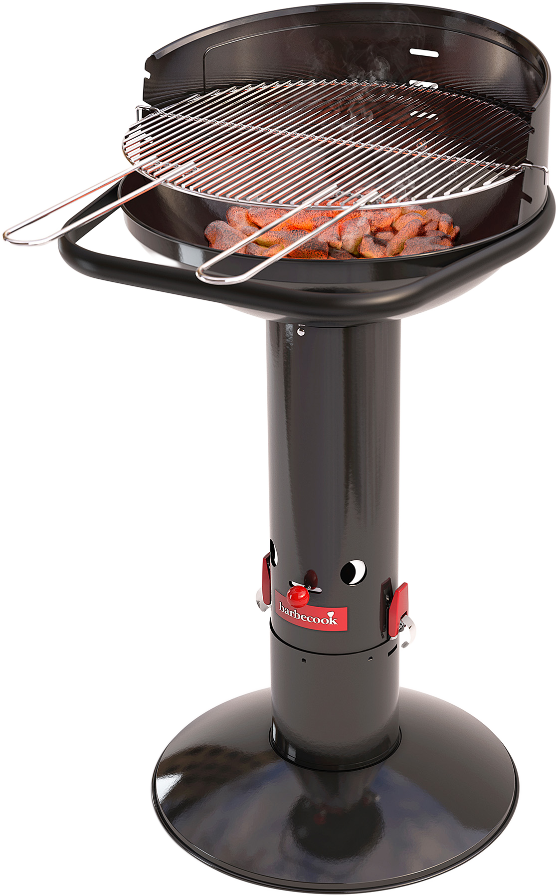 BARBECOOK Loewy 50 zománcozott faszenes grill, fekete, 47,5cm átmérő (BC-CHA-1008)