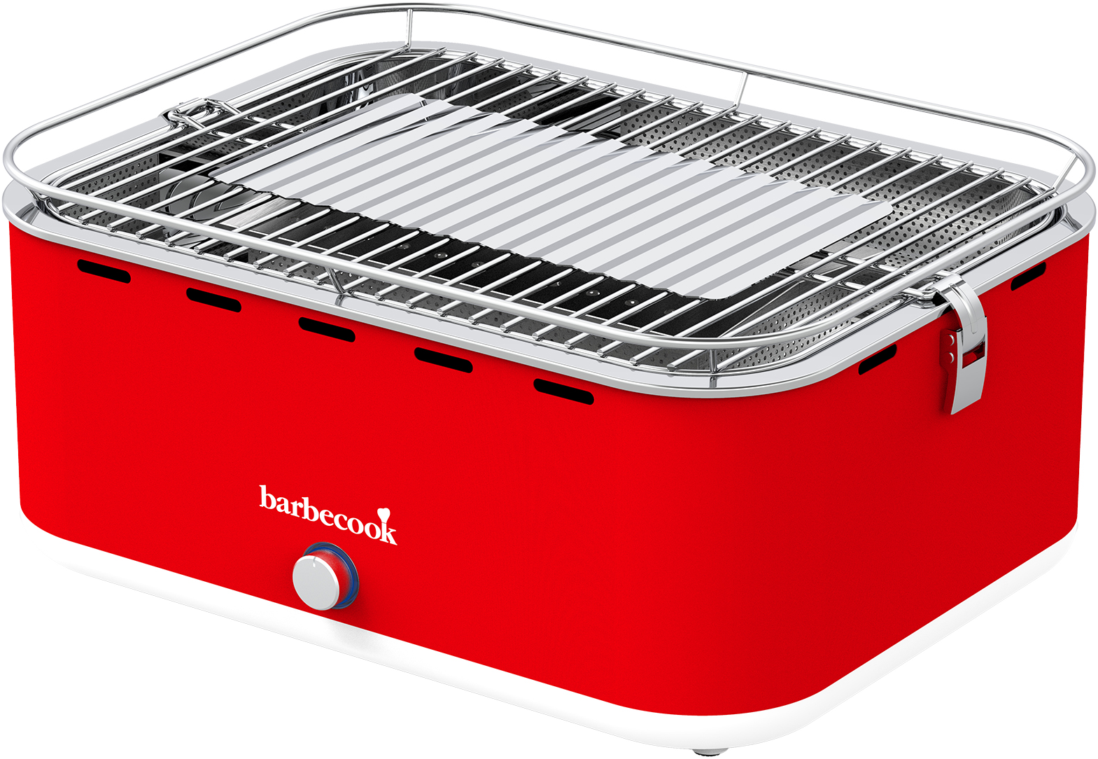 BARBECOOK Carlo asztali faszenes grill, piros, 44x33x21cm (BC-CHA-1019)