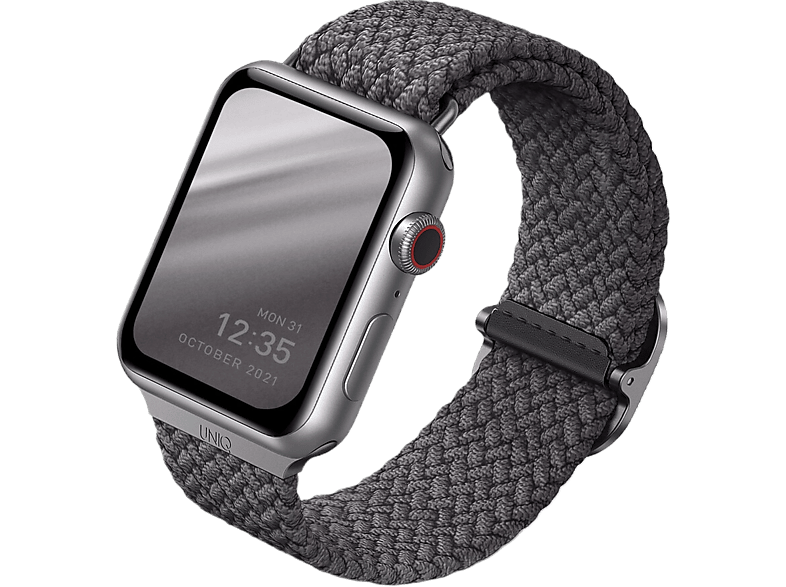 Uniq Armband Apple Watch 38/40/41 Mm Aspen Strap Grijs (uniq-40mm-aspgry) Voor Smartwatch Granite Gijs