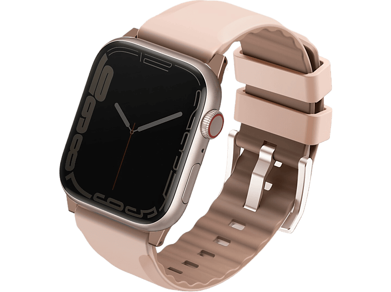 Uniq Armband Apple Watch 38/40/41 Mm Linus Airosoft Silicone Strap Roze (uniq-41mm-linuspnk)