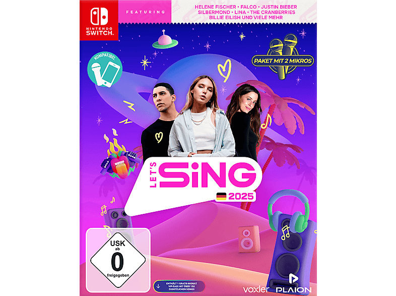 Let's Sing 2025 German Version [+ 2 Mics] - [Nintendo Switch]