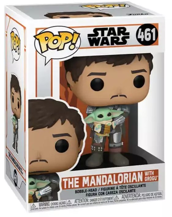 FUNKO POP Star Wars: The Mandalorian - Mando Holding Child figura #461 (FU54525)