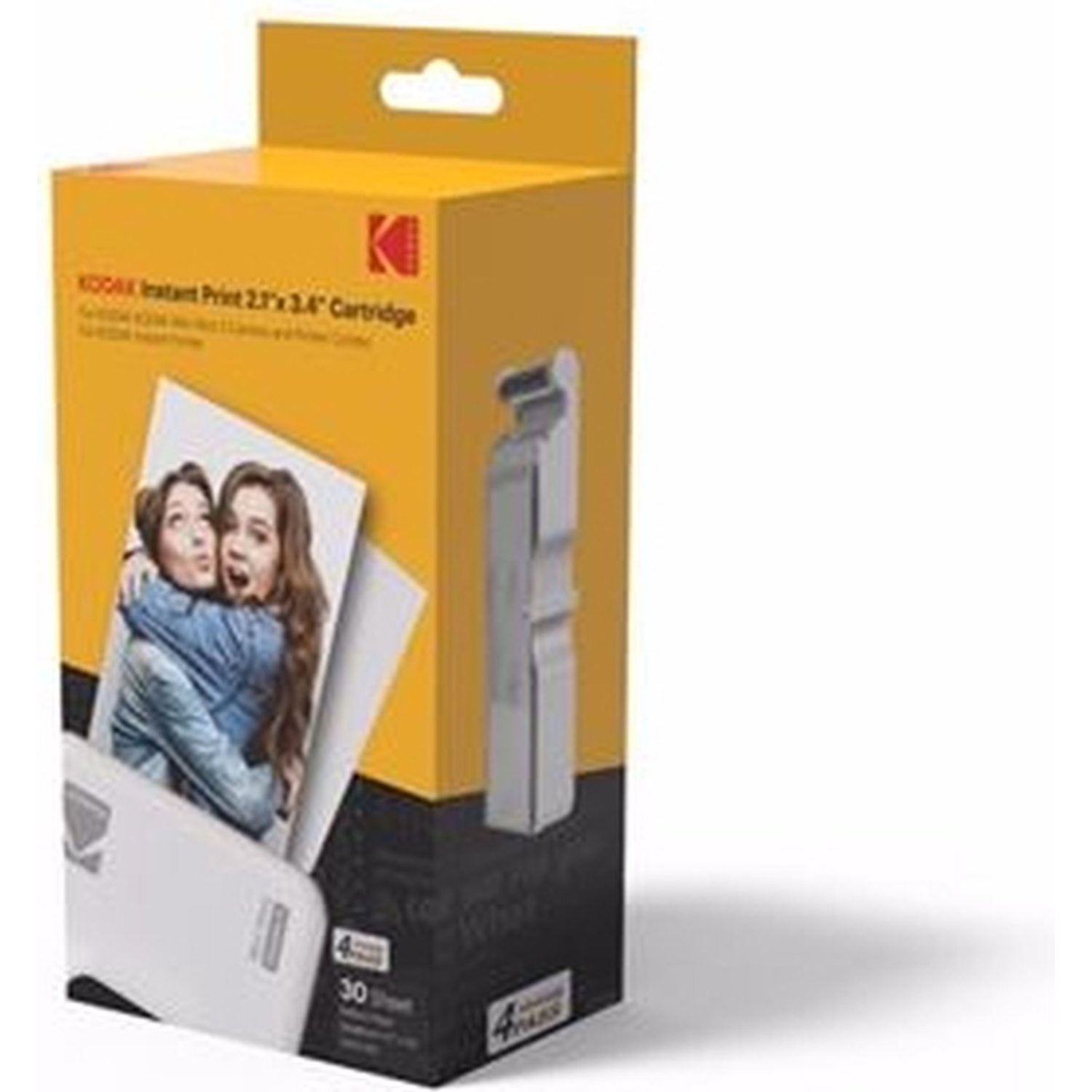 Yellow Kodak photo cartridge box.