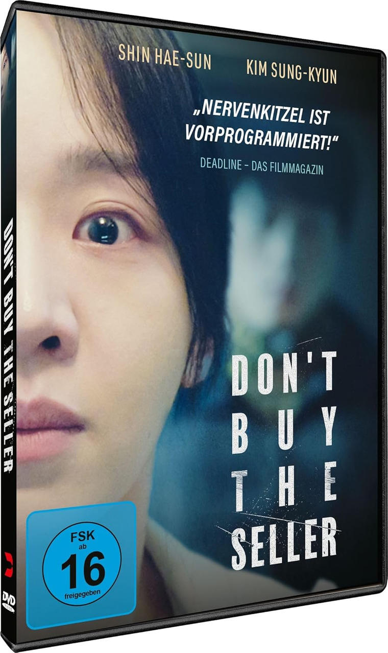 DVD-Cover: Das Gesicht einer Frau mit dem Titel 'Don't Buy The Seller'.