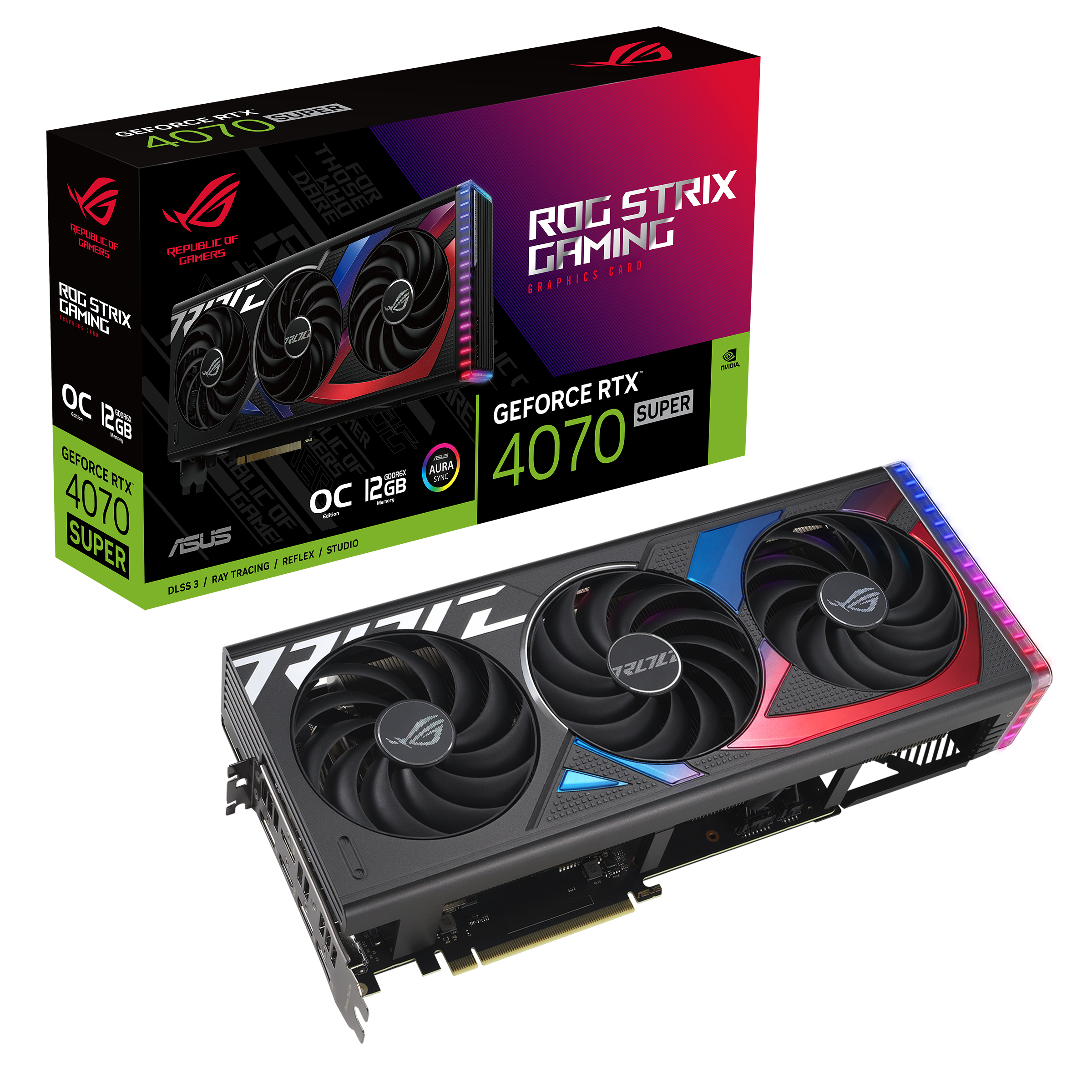 ASUS ROG STRIX GeForce RTX 4070 SUPER 12GB OC Edition Grafikkarte