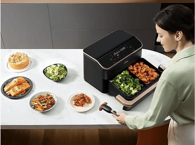 COSORI CAF-TF101S-AEUR 8-in1DualBlaze TwinFry™, 2 Kammern Airfryer, 10 Liter Heißluftfritteuse