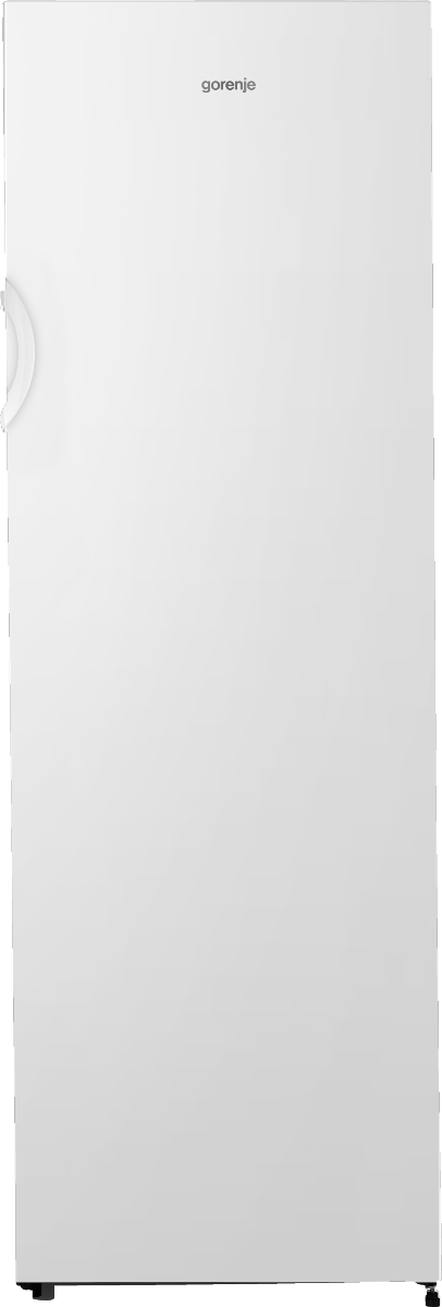 Ein weißer Gorenje Kühlschrank, Gesamtansicht.