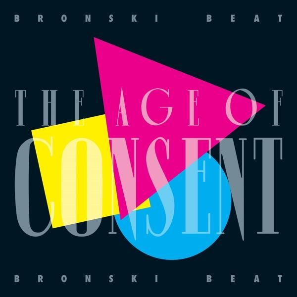 Albumcover mit sich überlappenden geometrischen Formen und dem Text "The Age of Consent".