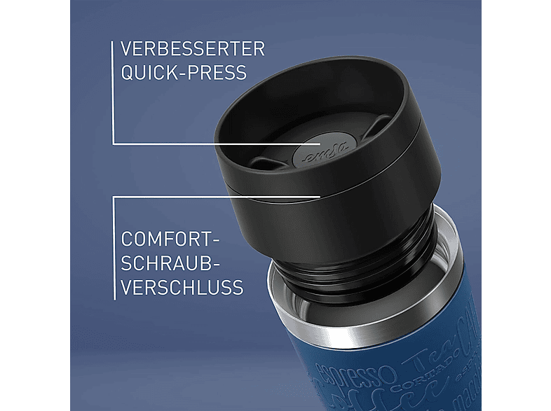 EMSA N20203 Travel Mug Classic Isolierbecher Blau